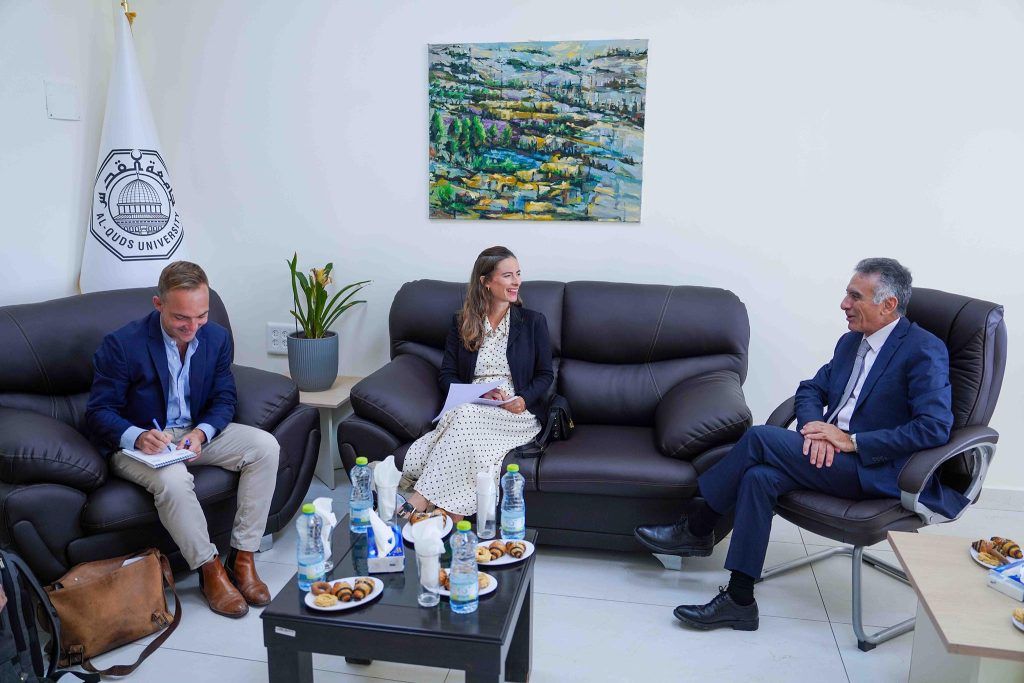 Al-Quds University Welcomes Delegation from the French Consulate to Discuss Strengthening Academic Relations